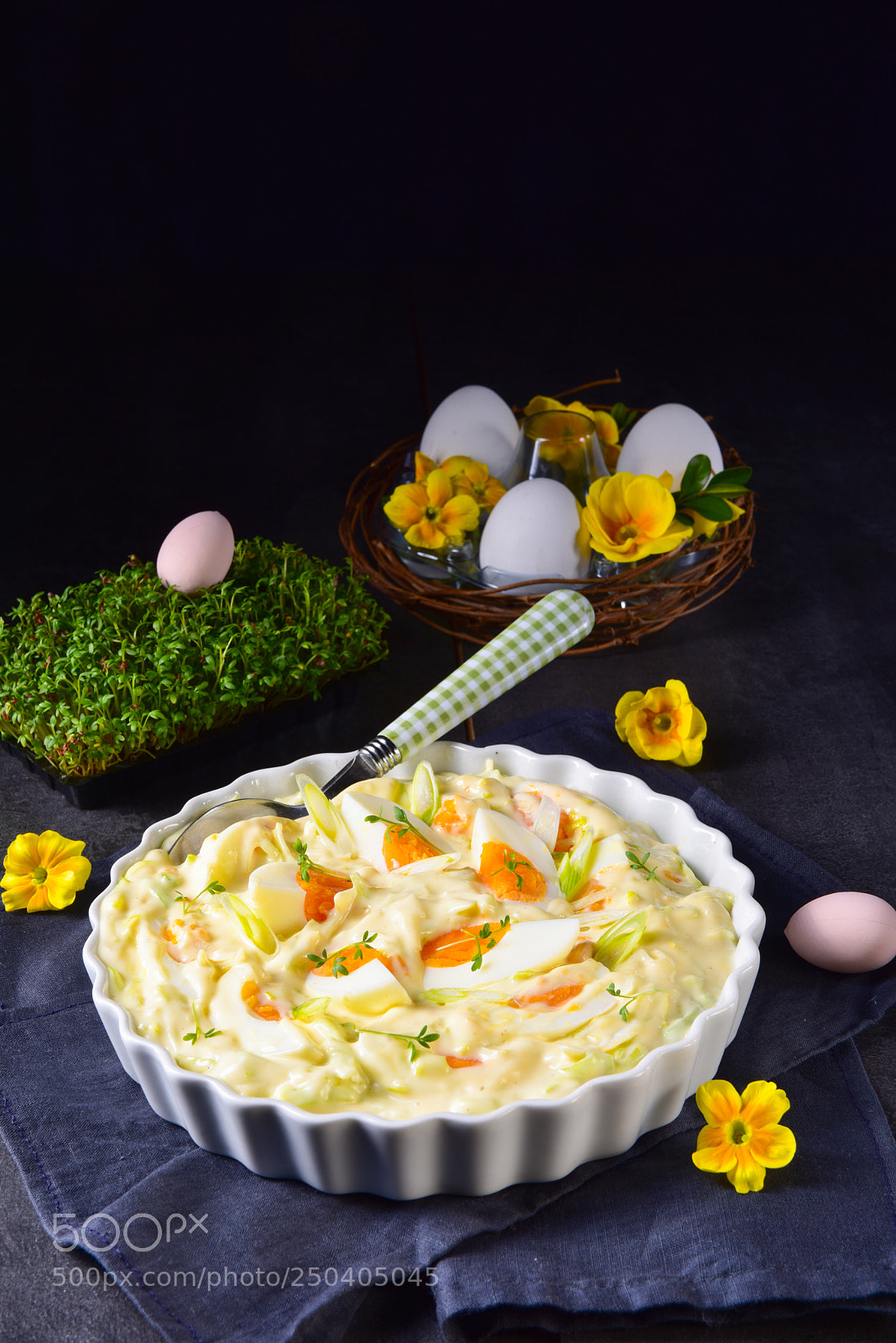 Nikon D810 sample photo. Spring egg salad with photography