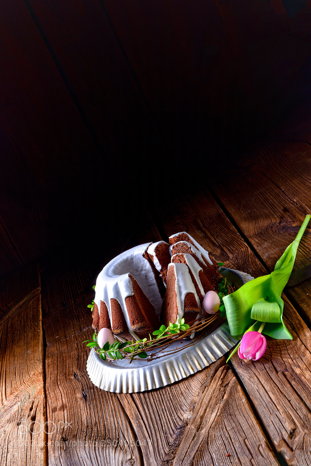 Nikon D810 sample photo. Delicious chocolate spring cake photography