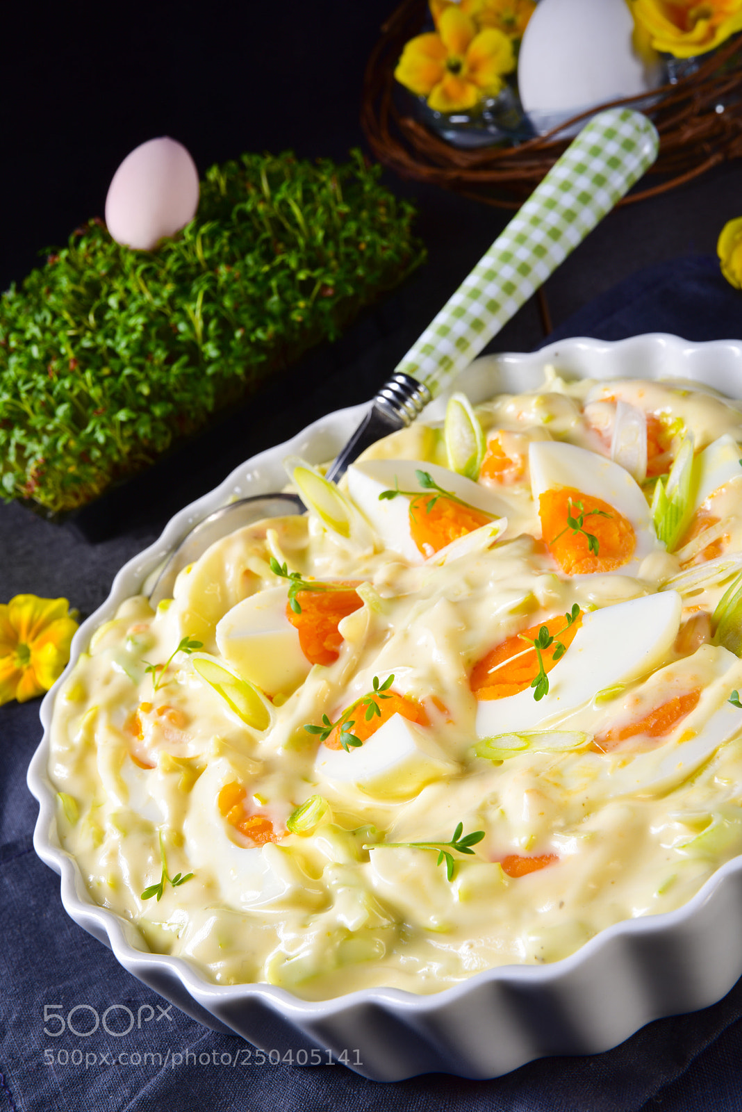 Nikon D810 sample photo. Spring egg salad with photography