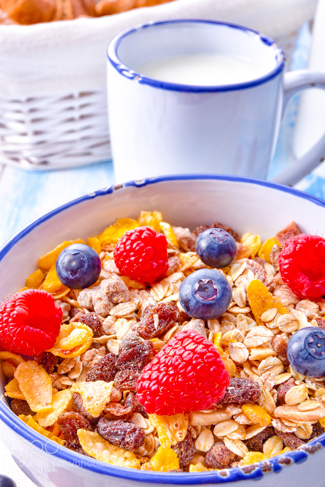 Nikon D810 sample photo. Muesli breakfast menu with photography
