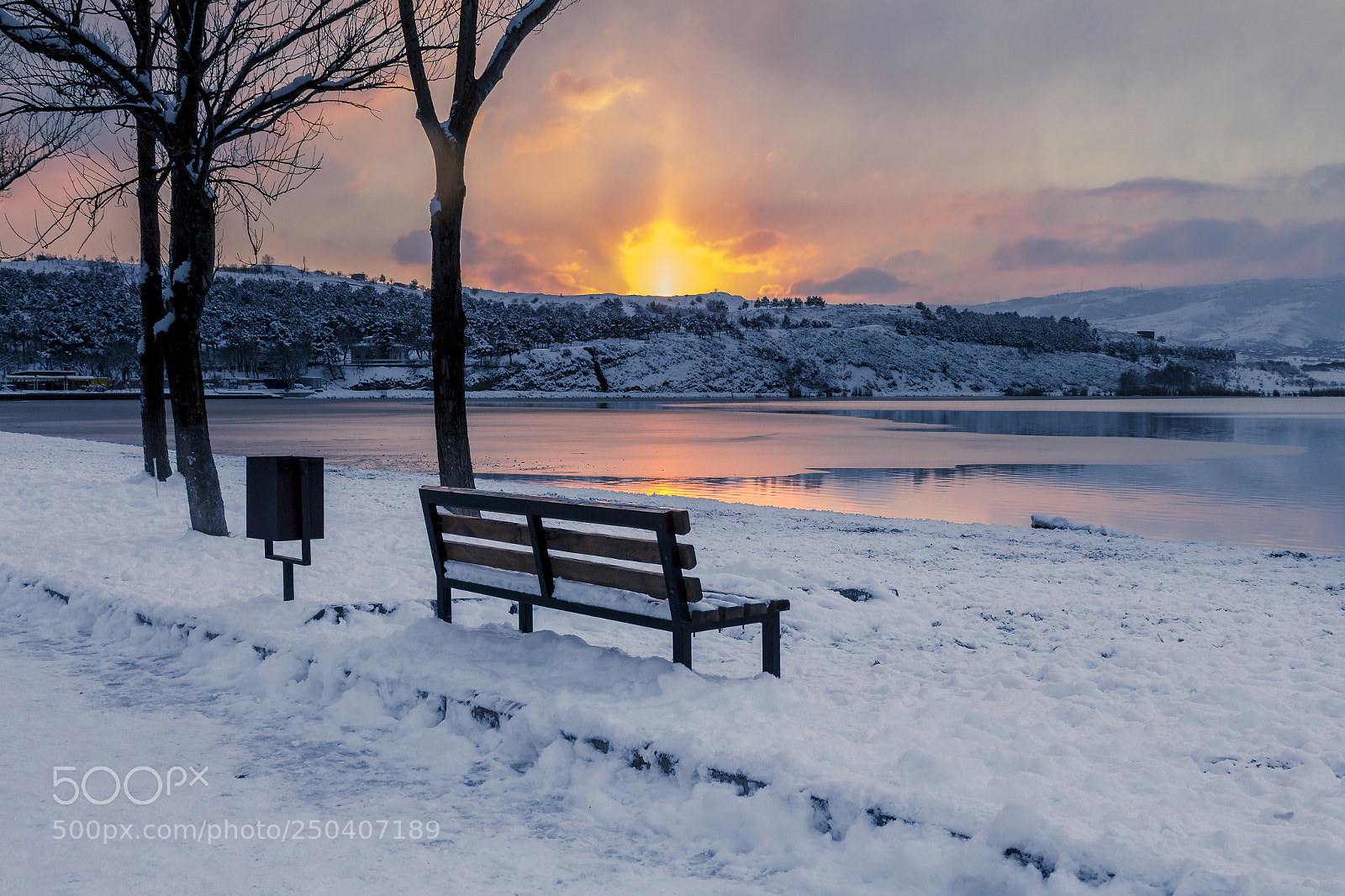 Canon EOS 60D sample photo. Lisi lake, sunset photography
