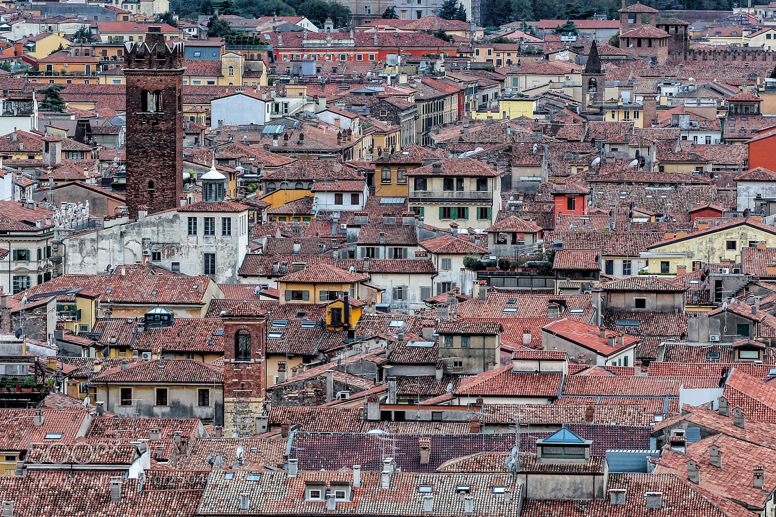 Canon EOS 700D (EOS Rebel T5i / EOS Kiss X7i) sample photo. Red roofs of verona photography