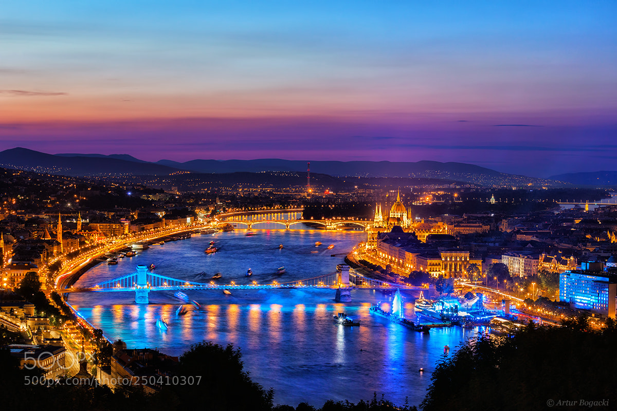 Canon EOS 5D Mark II sample photo. Budapest city at blue photography