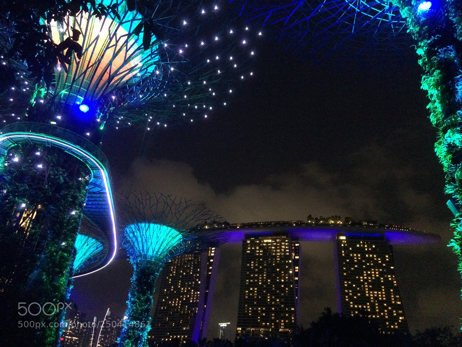 Apple iPhone 5s sample photo. Supertree lightshow and the photography