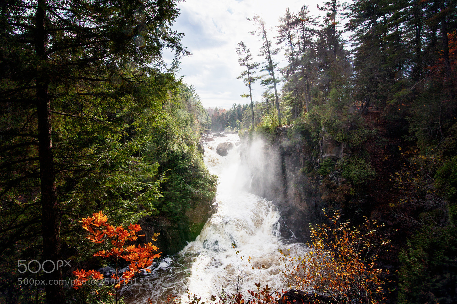 Canon EOS 5D Mark II sample photo. Magic waterfall scene photography
