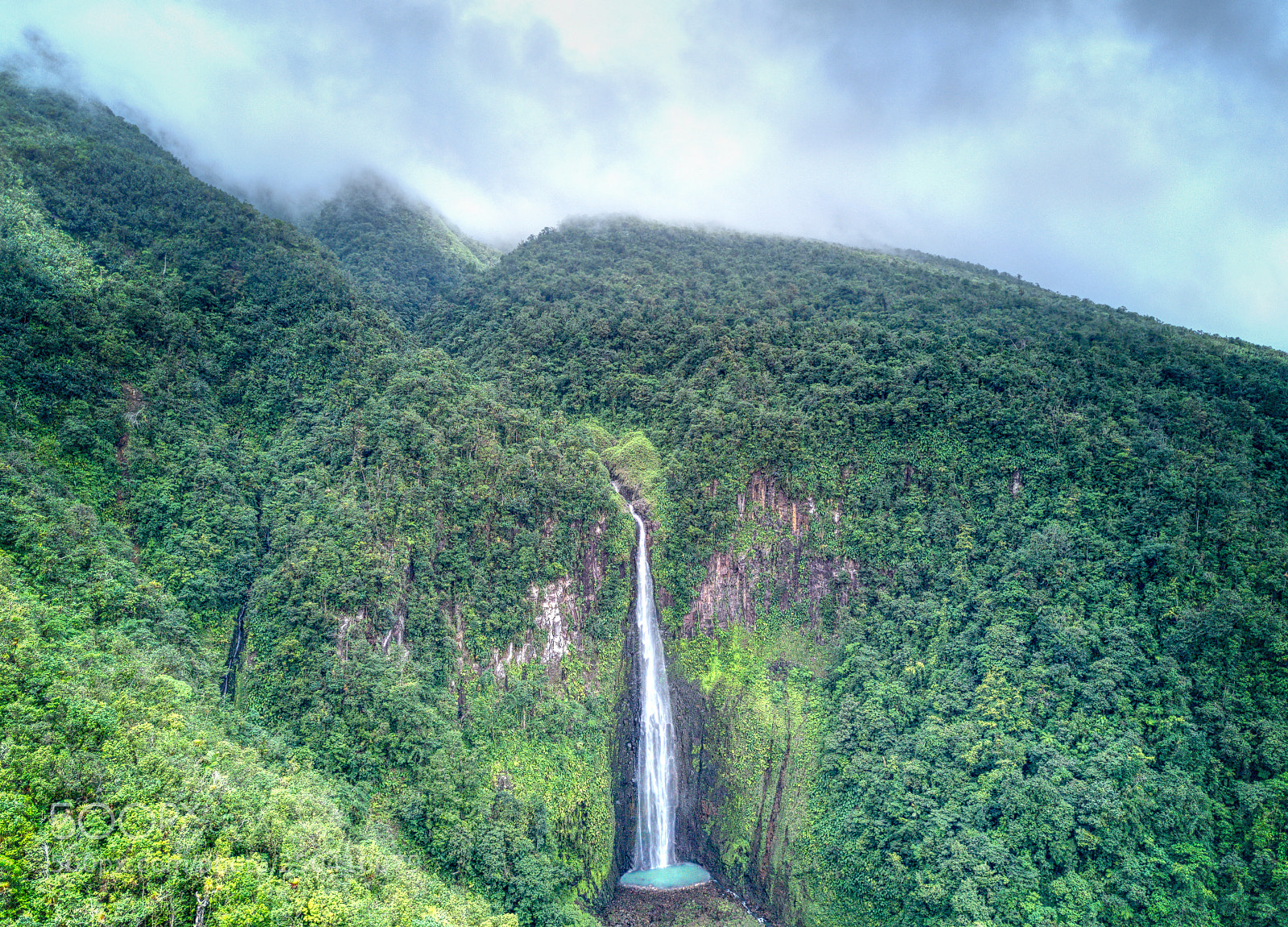 DJI FC220 sample photo. Carbet waterfall photography