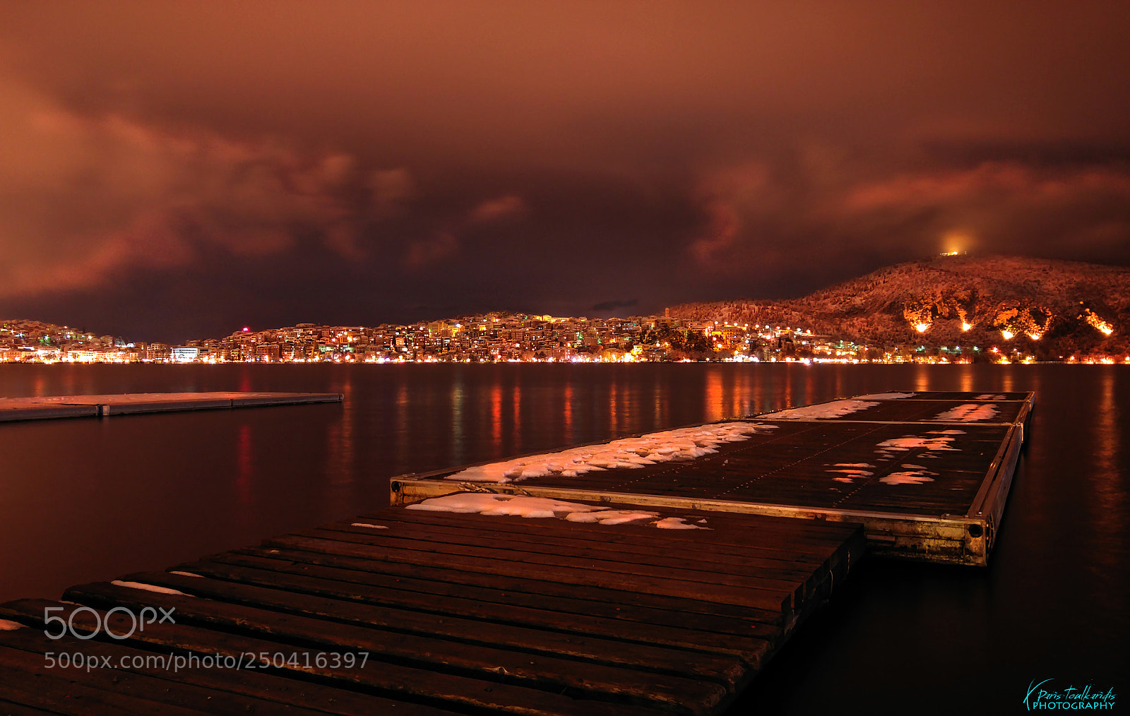 LG G4 sample photo. Snowy city of kastoria photography