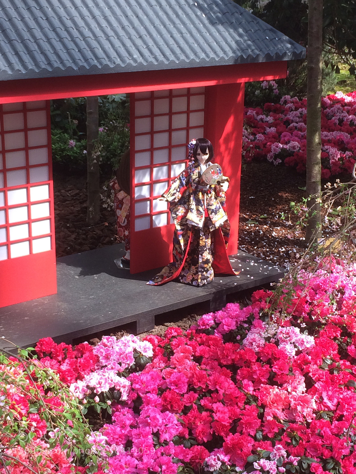 Apple iPhone 5s sample photo. Japanese kimono figurine around photography