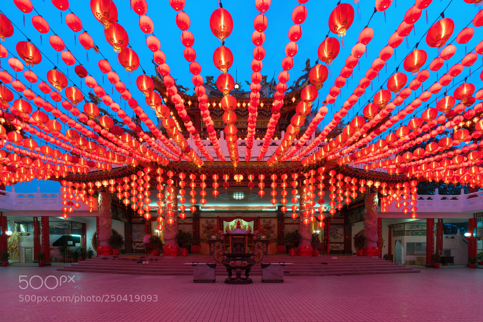 Sony a7R II sample photo. Traditional chinese lanterns display photography