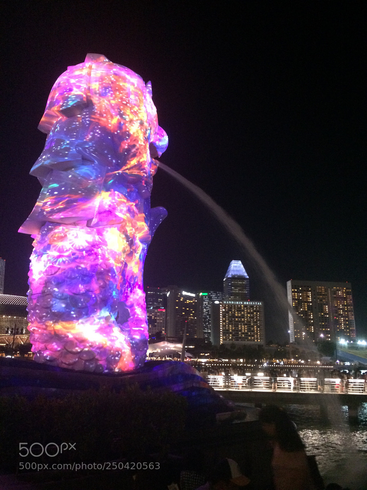 Apple iPhone 5s sample photo. Motion graphics on merlion  photography