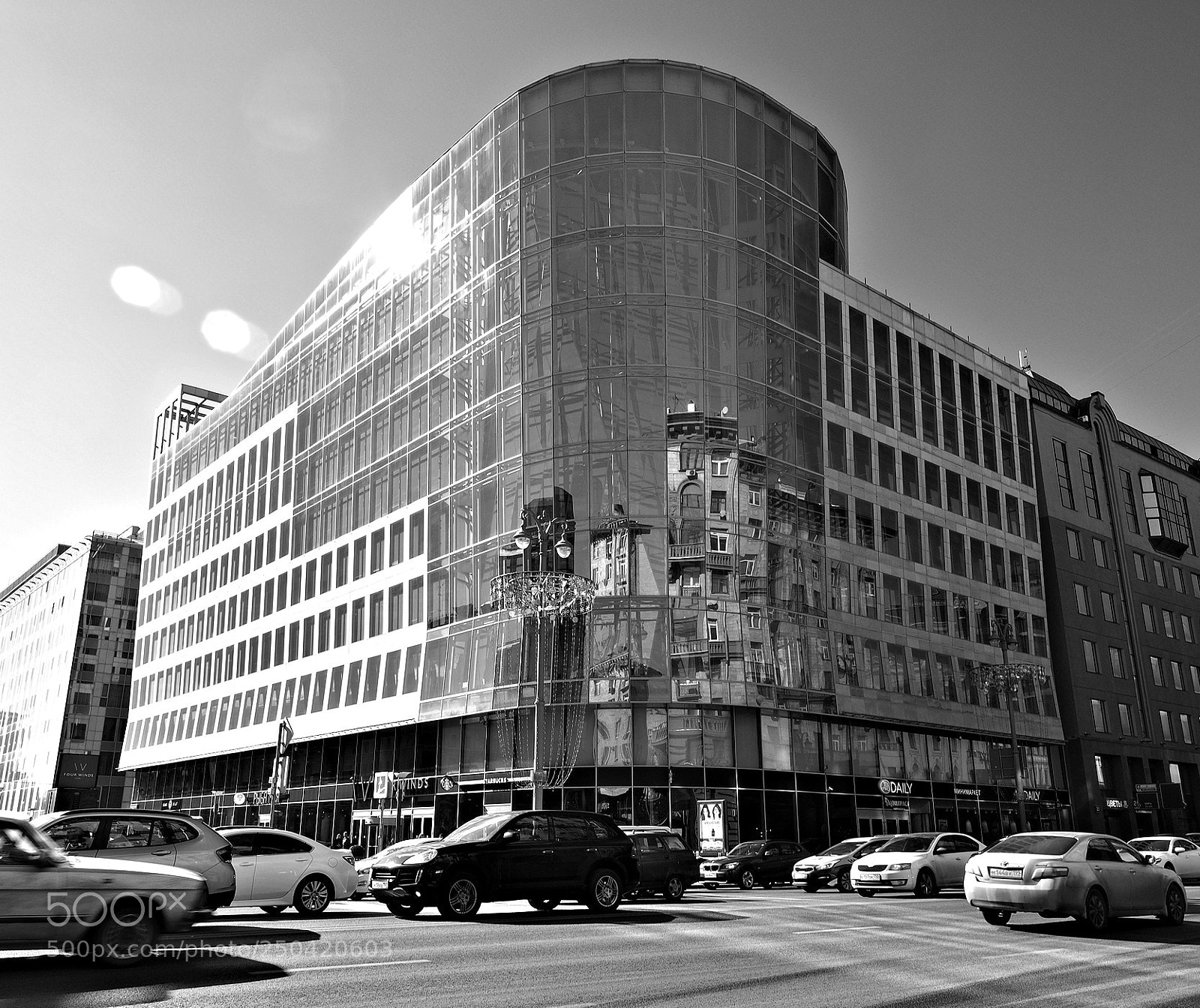 Olympus PEN E-P5 sample photo. Reflection of the city photography