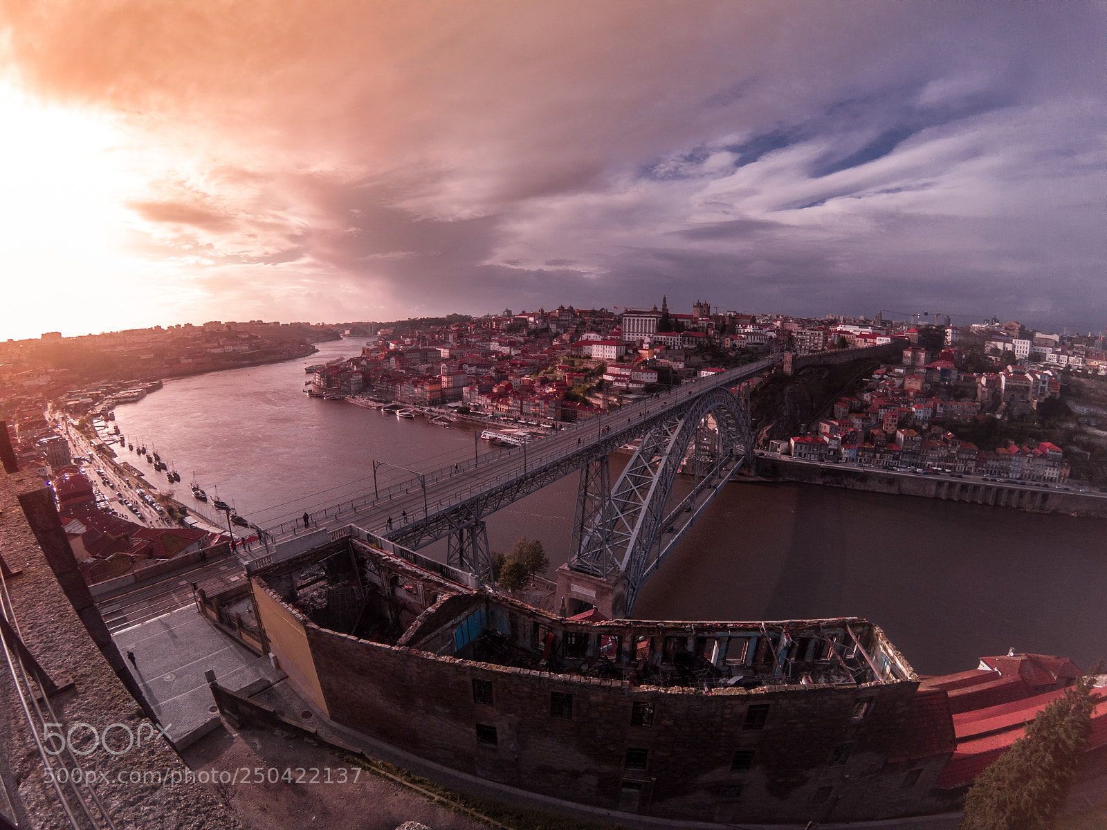 GoPro Hero5 Black sample photo. Sunset at porto photography