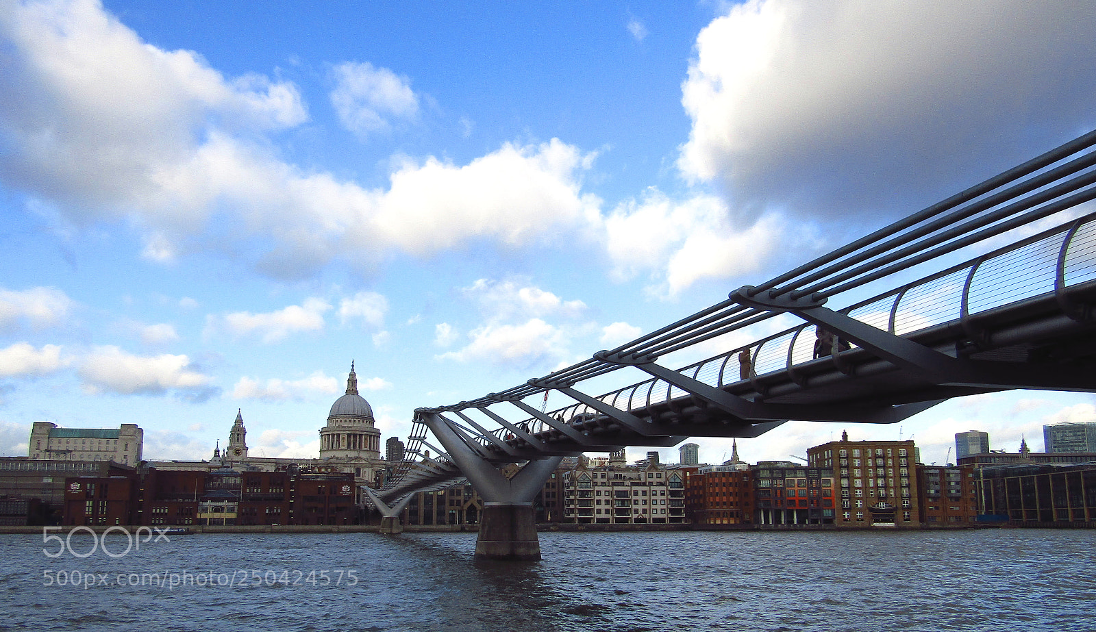 Canon PowerShot SX410 IS sample photo. Millenium bridge, london photography
