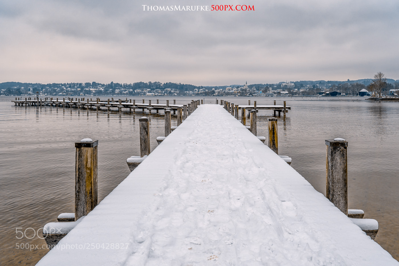Sony a6000 sample photo. Snow on the pier photography
