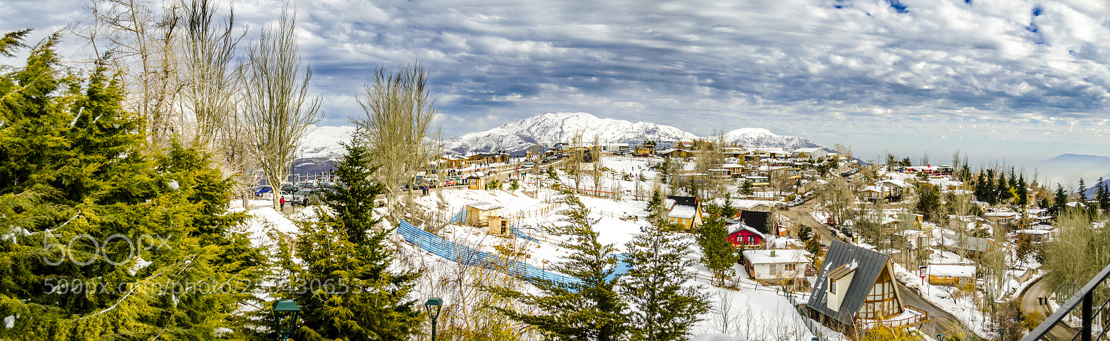 Nikon D5100 sample photo. Panoramic view - farellones photography