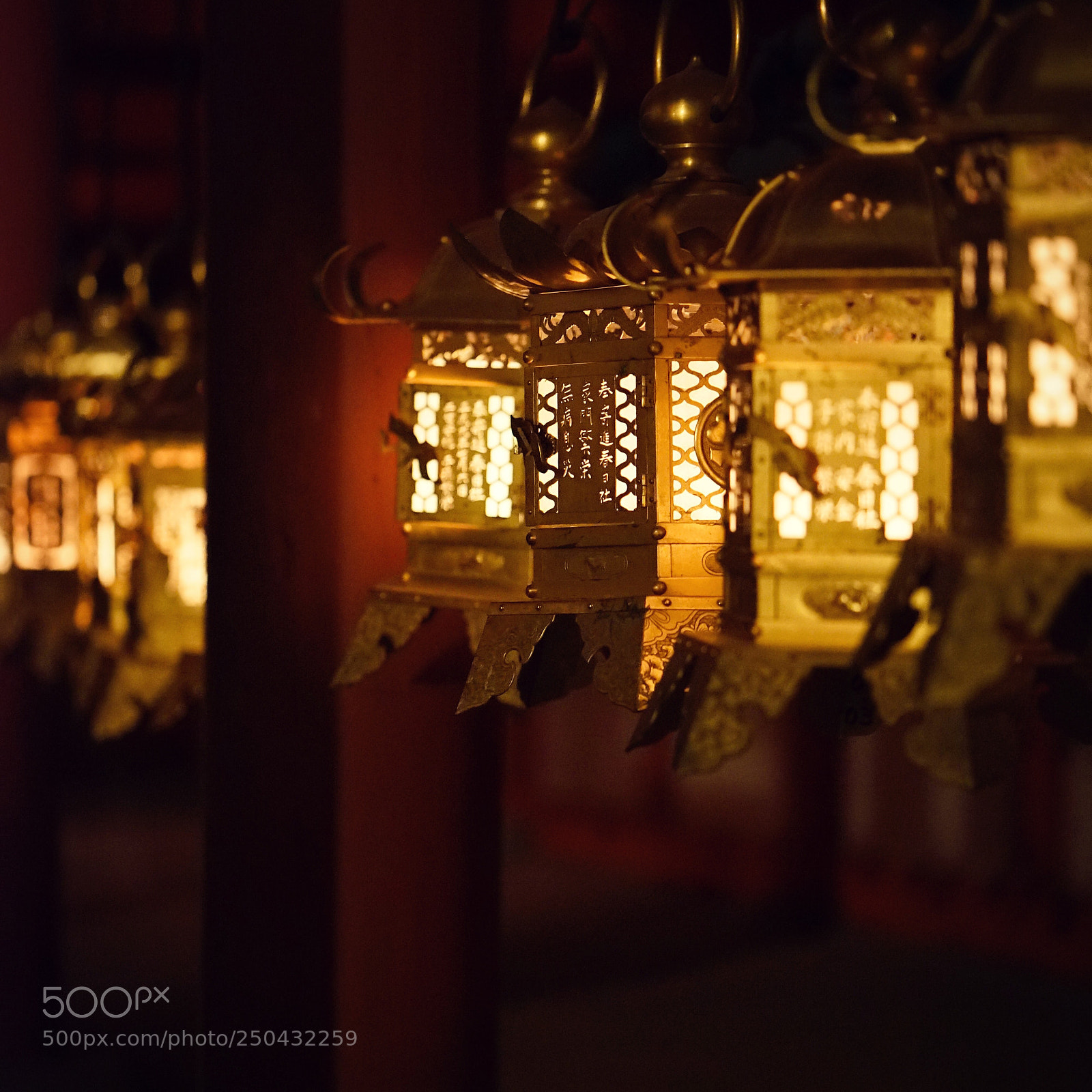 Sony a7 II sample photo. Lantern in nara, japan photography