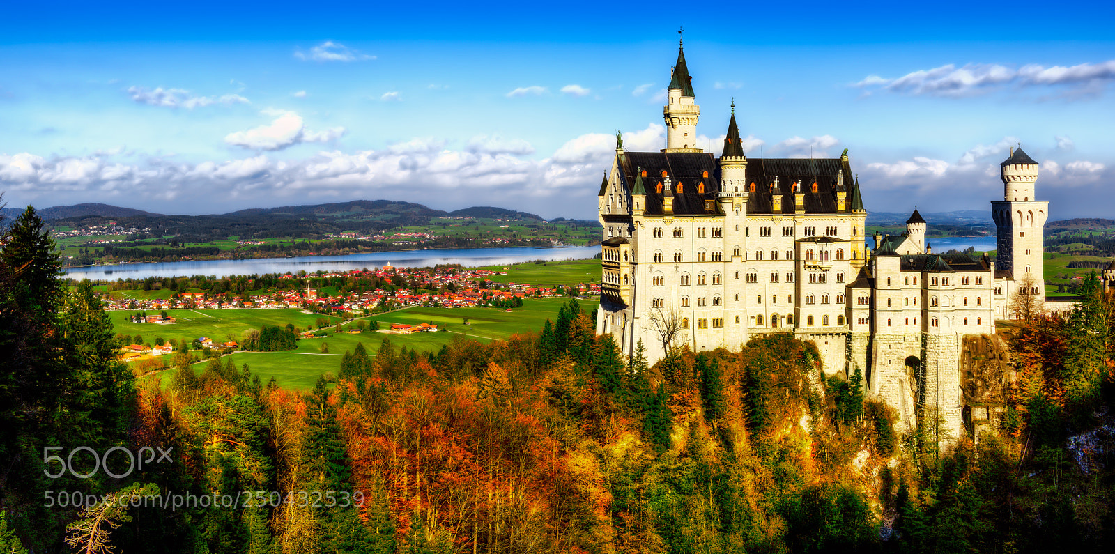 Nikon D810 sample photo. Neuschwanstein castle photography