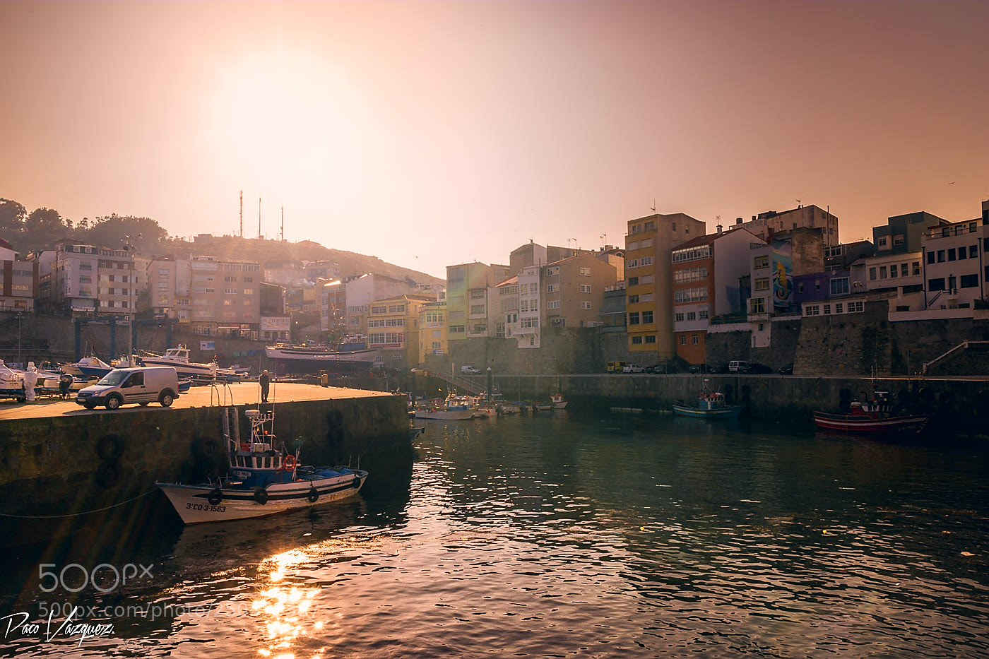 Nikon D3300 sample photo. Malpica harbour. photography