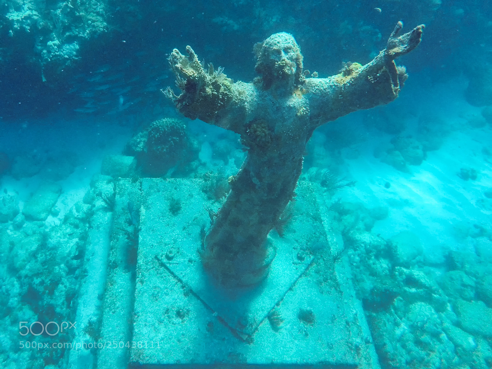 GoPro Hero5 Black sample photo. Christ of the abyss photography