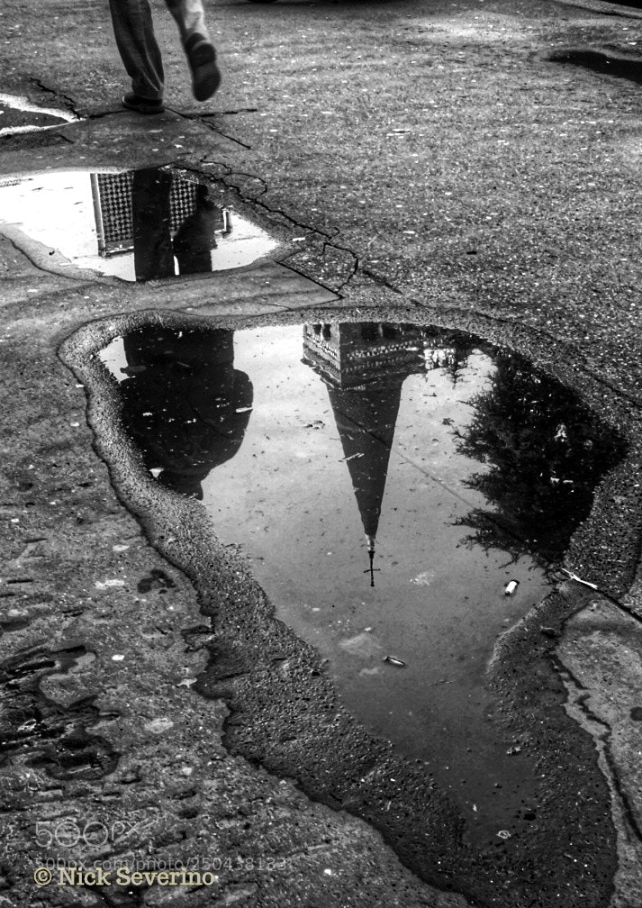 Sony a7R sample photo. Puddle photography