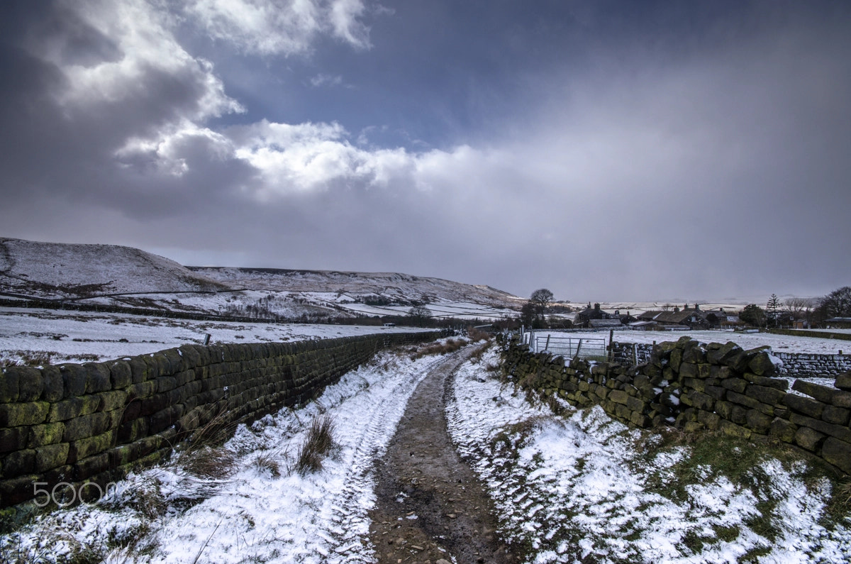 Nikon D7000 sample photo. Path through the snow photography