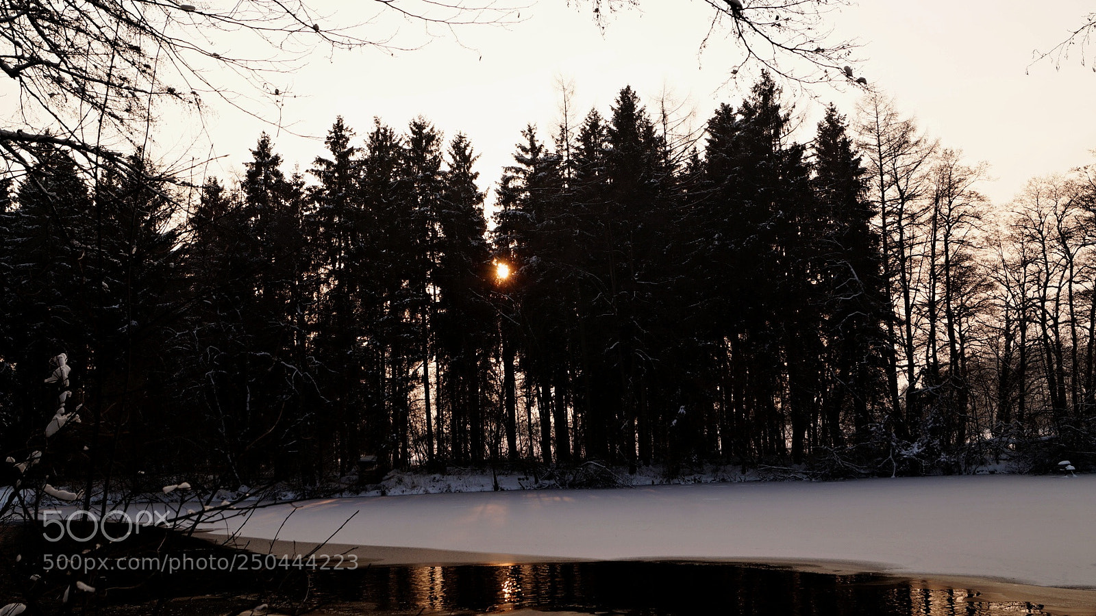 Sony SLT-A58 sample photo. Frozen lake photography