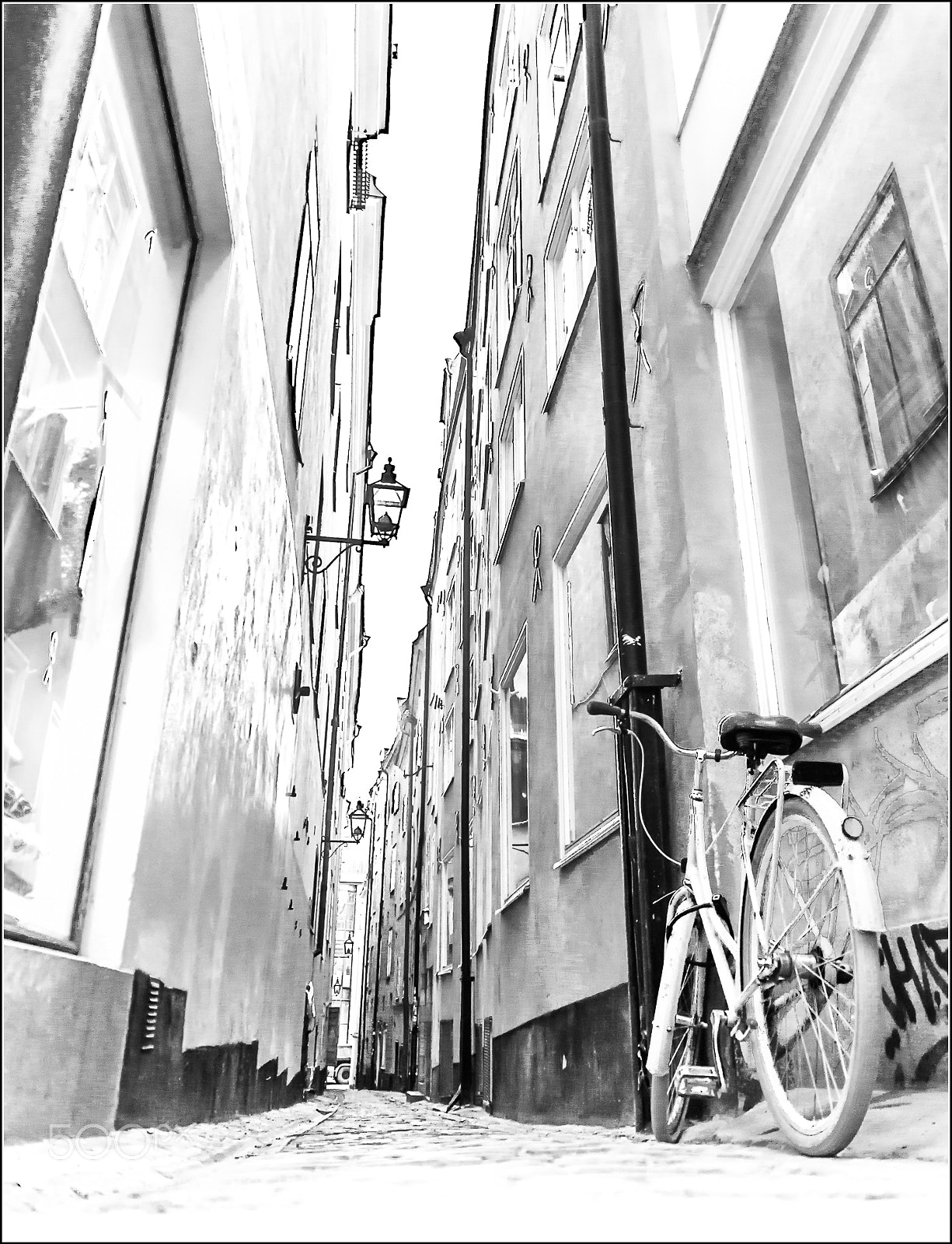 Pentax K-5 sample photo. Bicycle  b&w photography