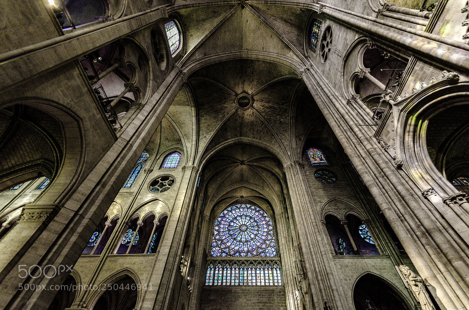 Nikon D5100 sample photo. Inside of notre dame photography