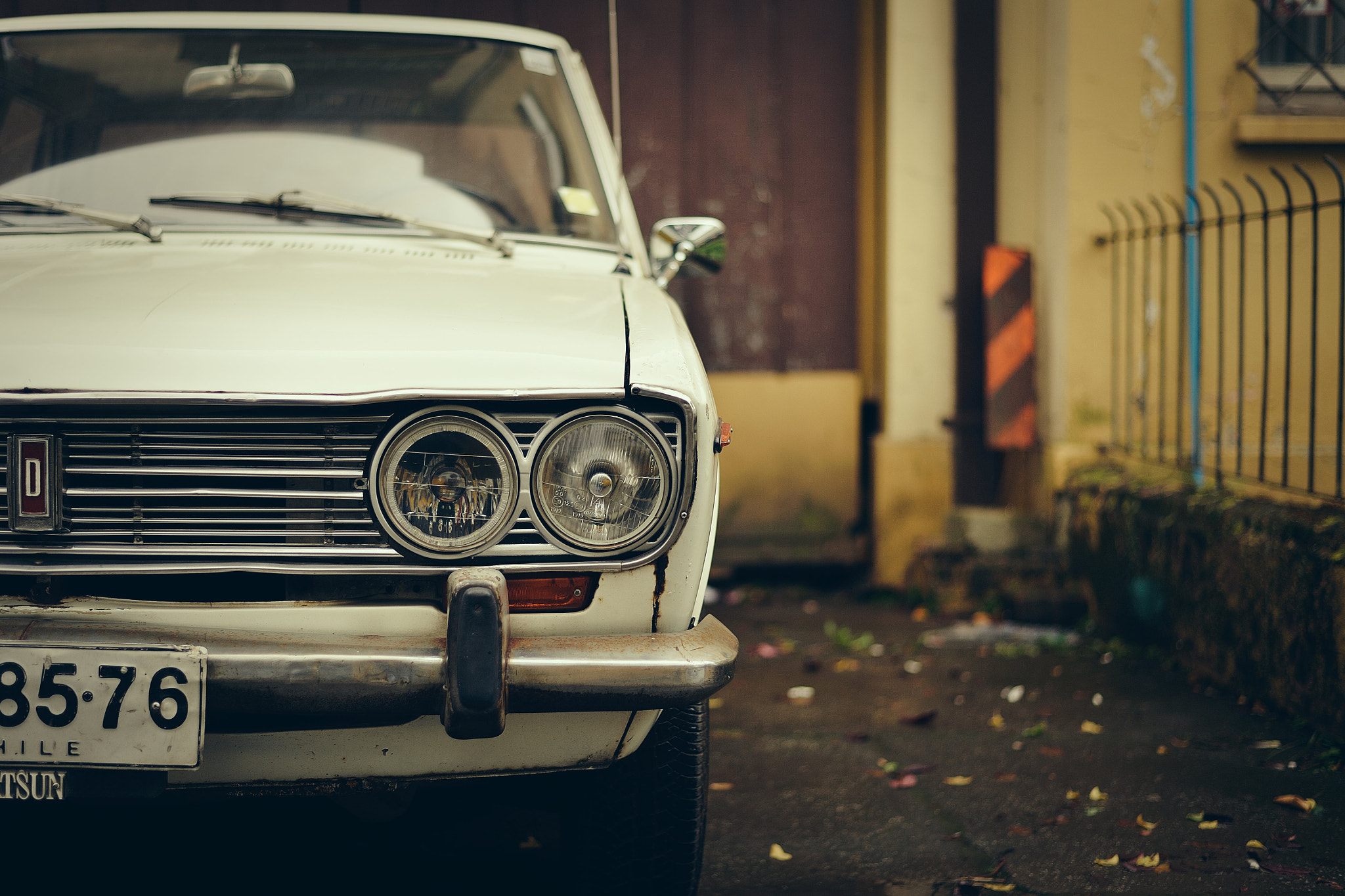 Nikon Df sample photo. Old datsun photography