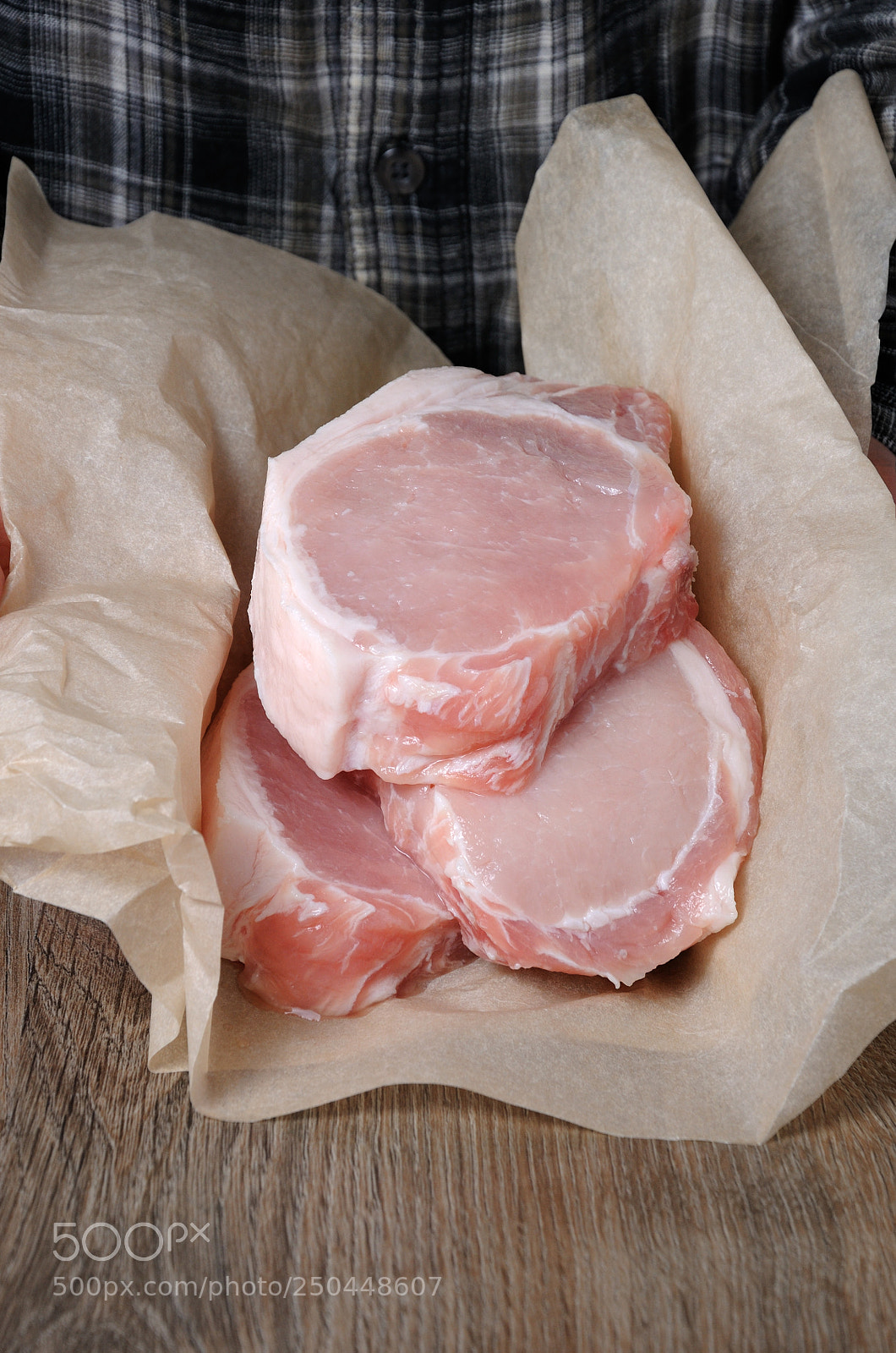 Nikon D90 sample photo. Raw pork steaks on photography