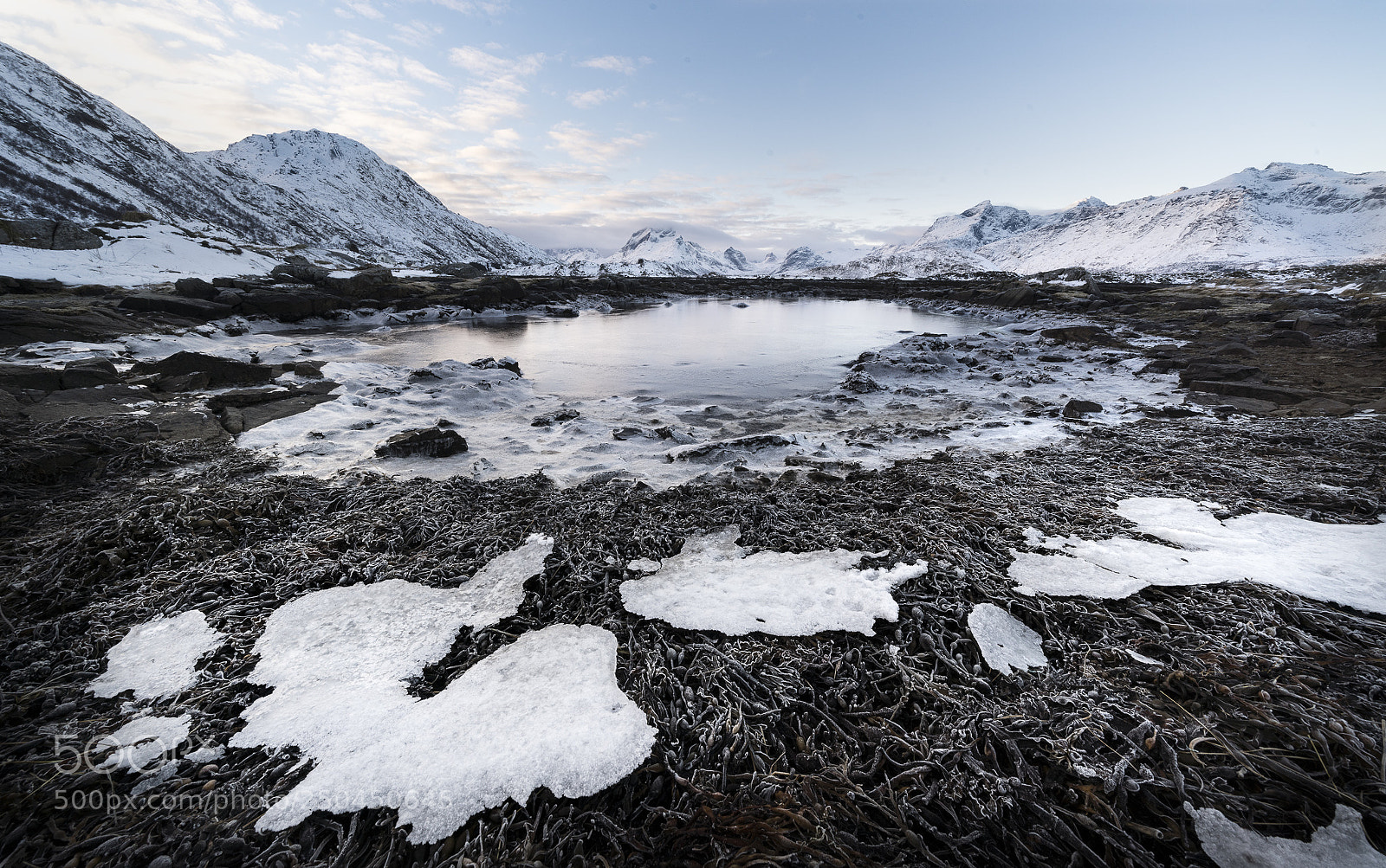 Sony a7R III sample photo. Ice by the lake photography