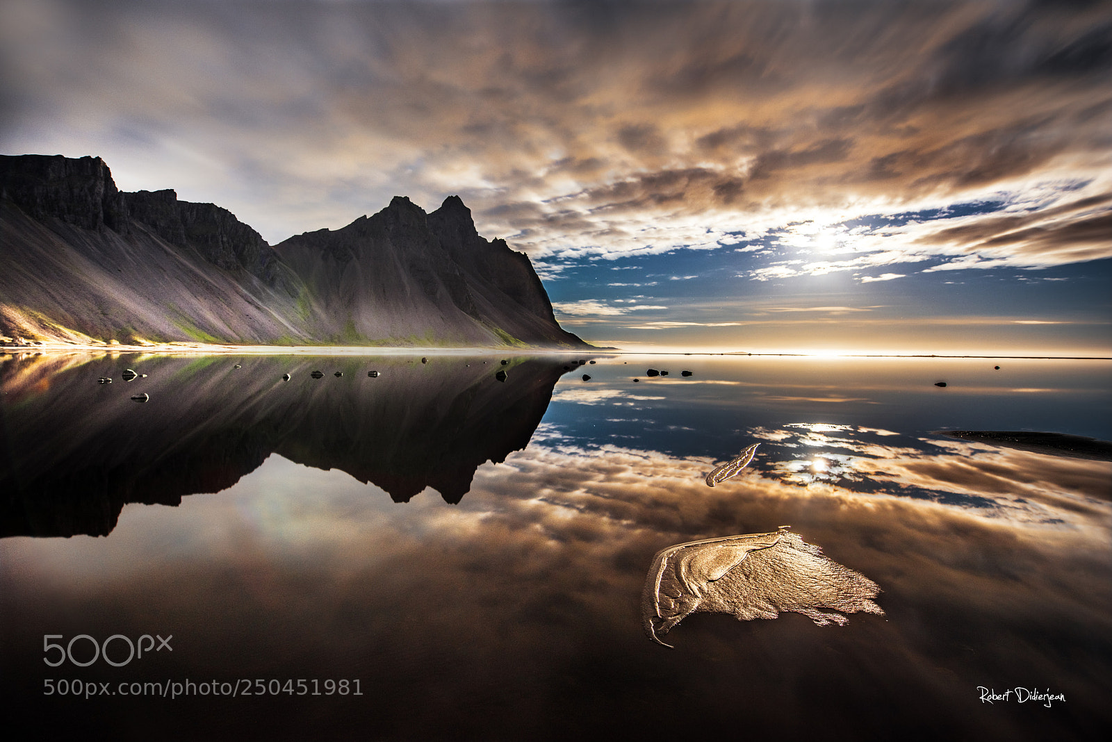 Nikon D810 sample photo. Moonrise reflection photography