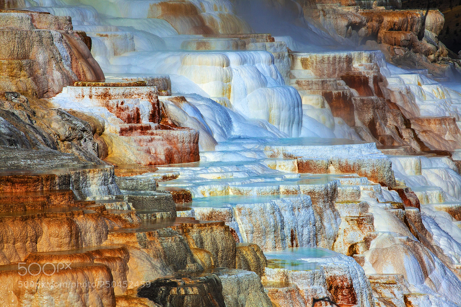Canon EOS 5D Mark II sample photo. Hot springs terraces photography