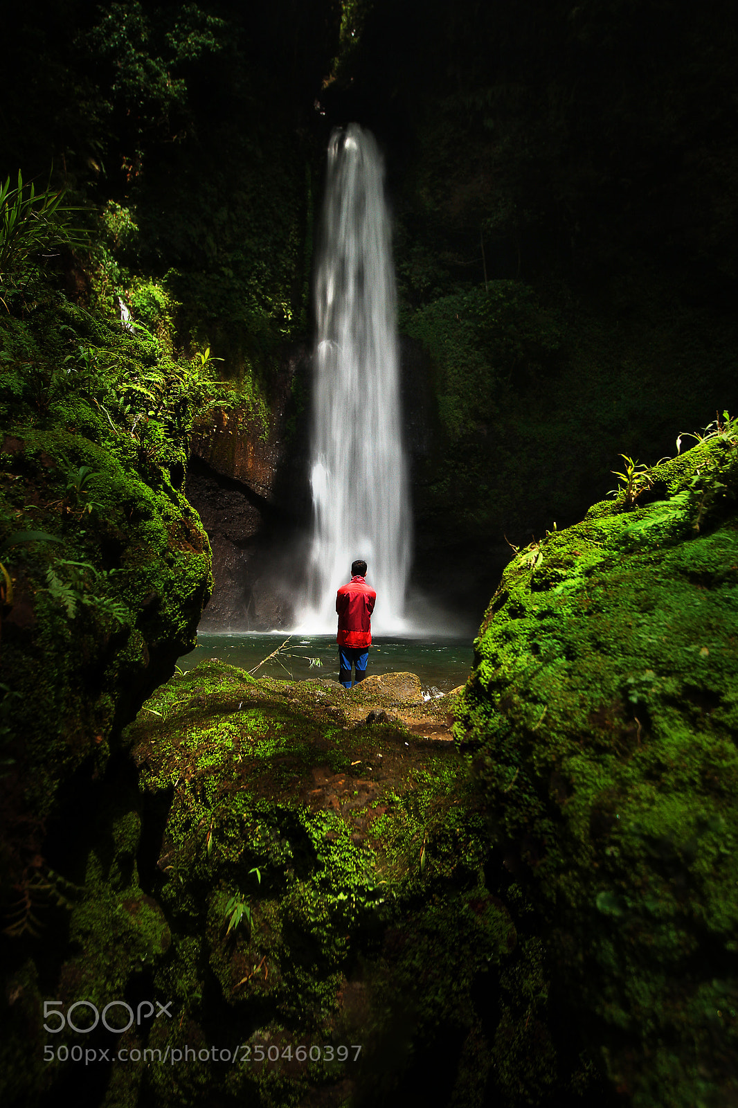 Canon EOS 7D sample photo. Curug carang waterfall photography