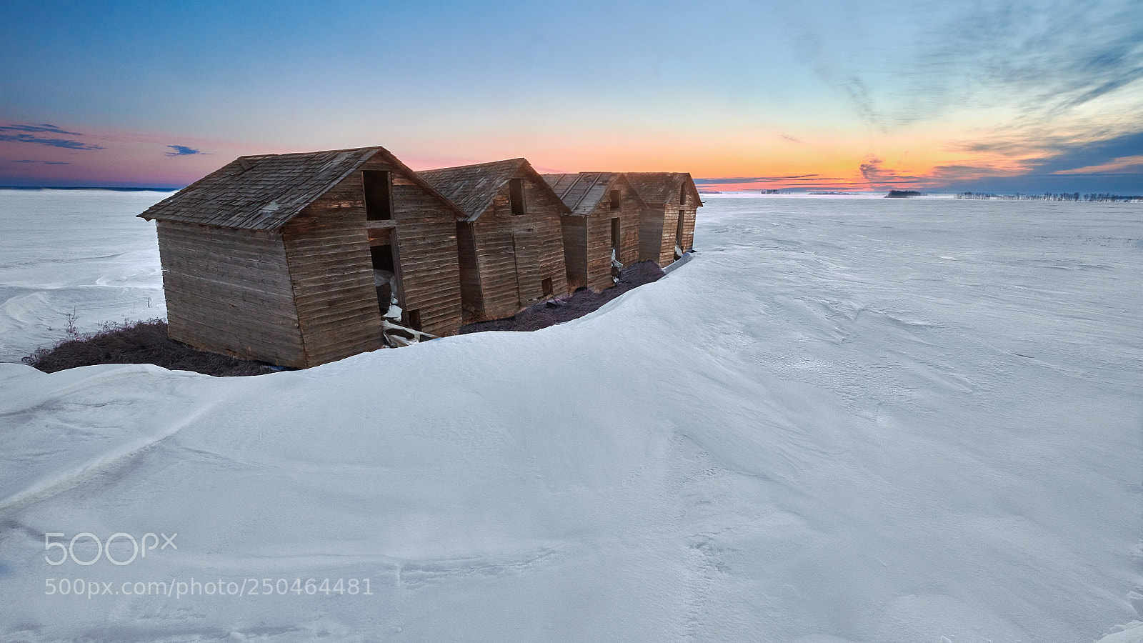 Nikon D850 sample photo. Winter granaries photography