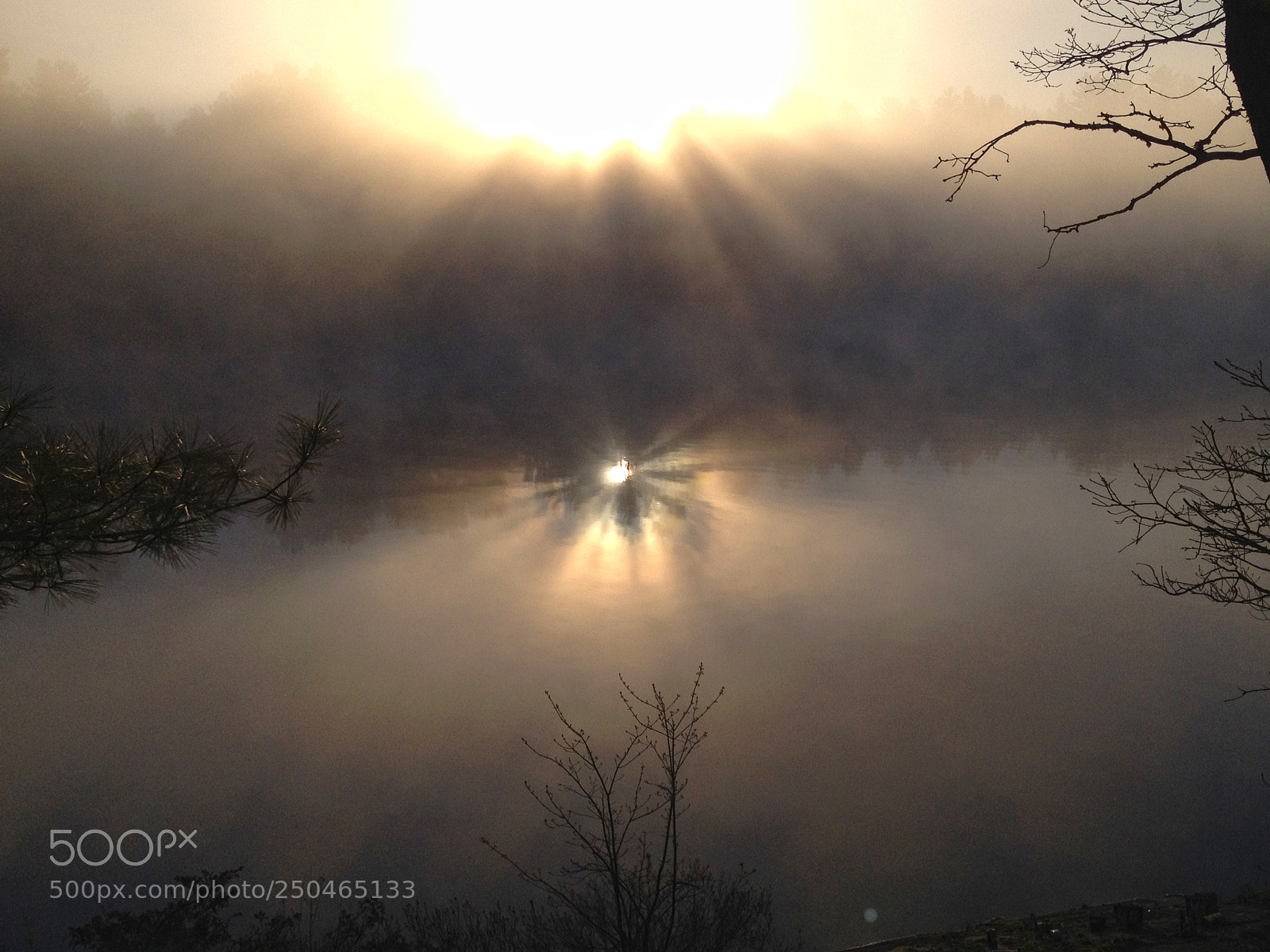 Apple iPhone 4S sample photo. Foggy lake photography