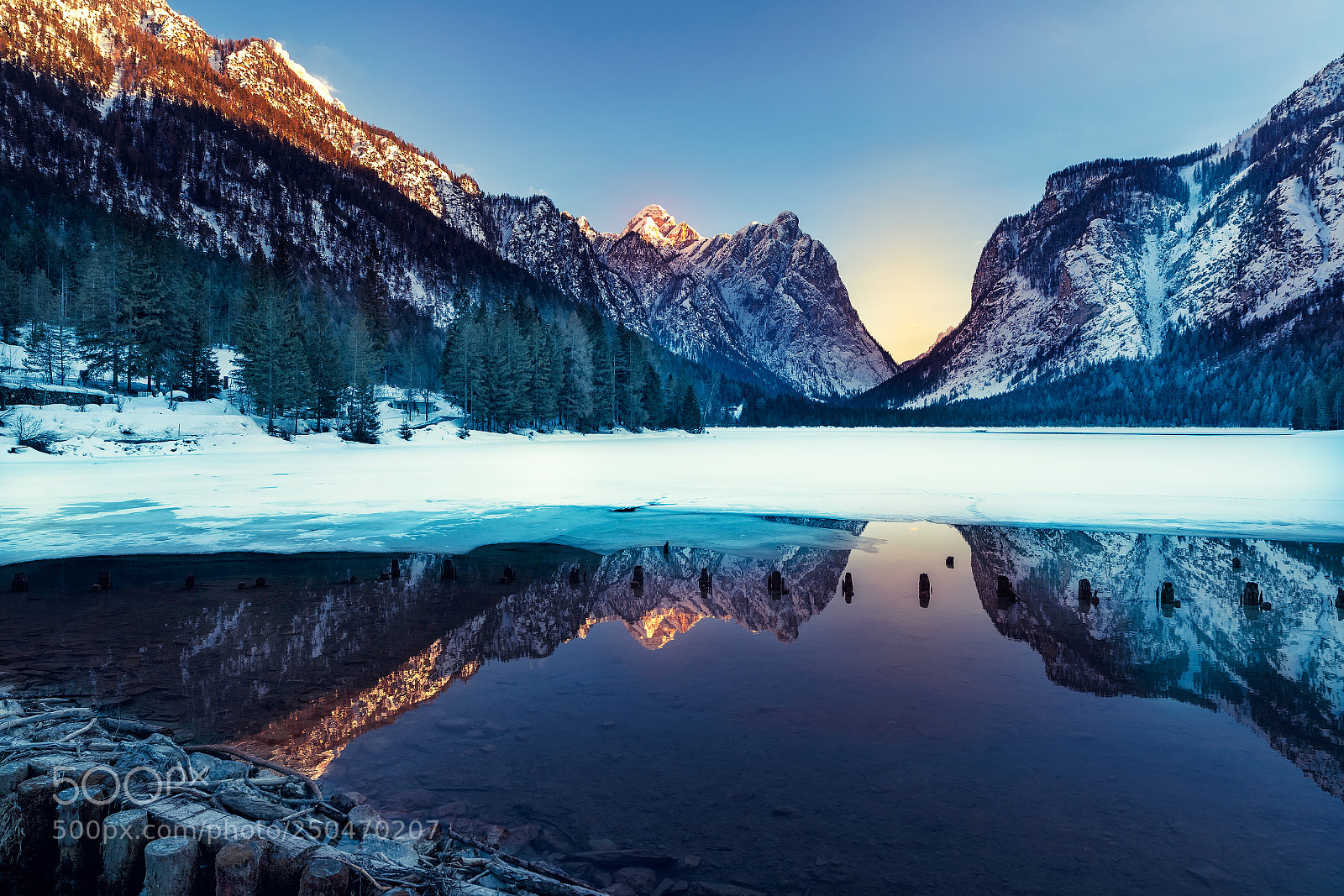 Canon EOS 5D Mark II sample photo. Dobbiaco lake in the photography