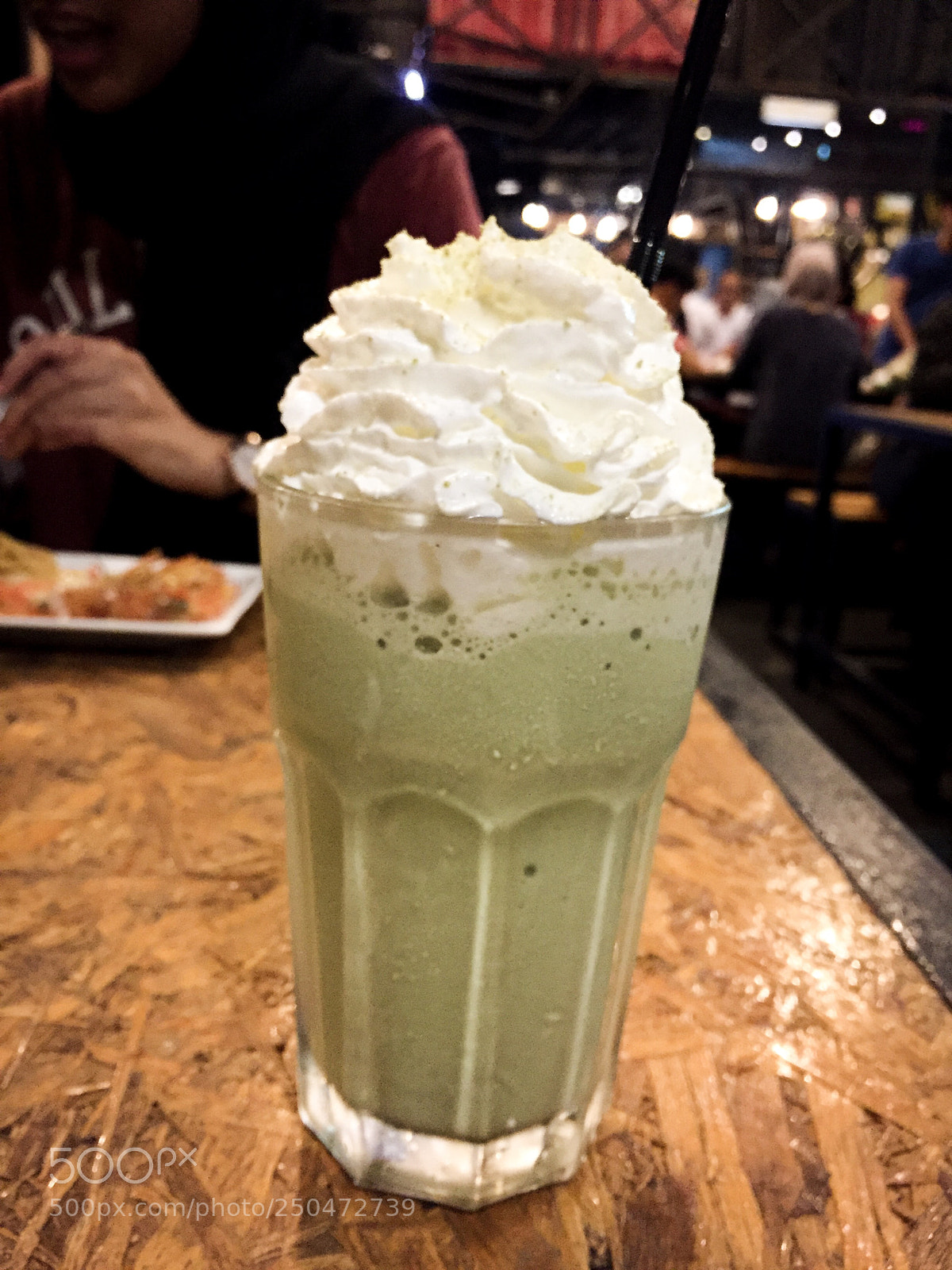 Apple iPhone 6 sample photo. Matcha milk smoothie  photography