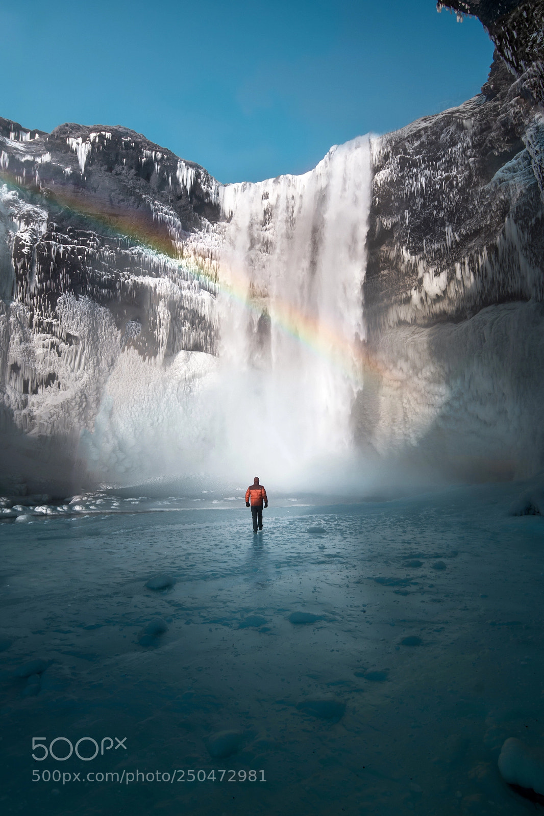 Nikon D7100 sample photo. Rainbow waterfall photography