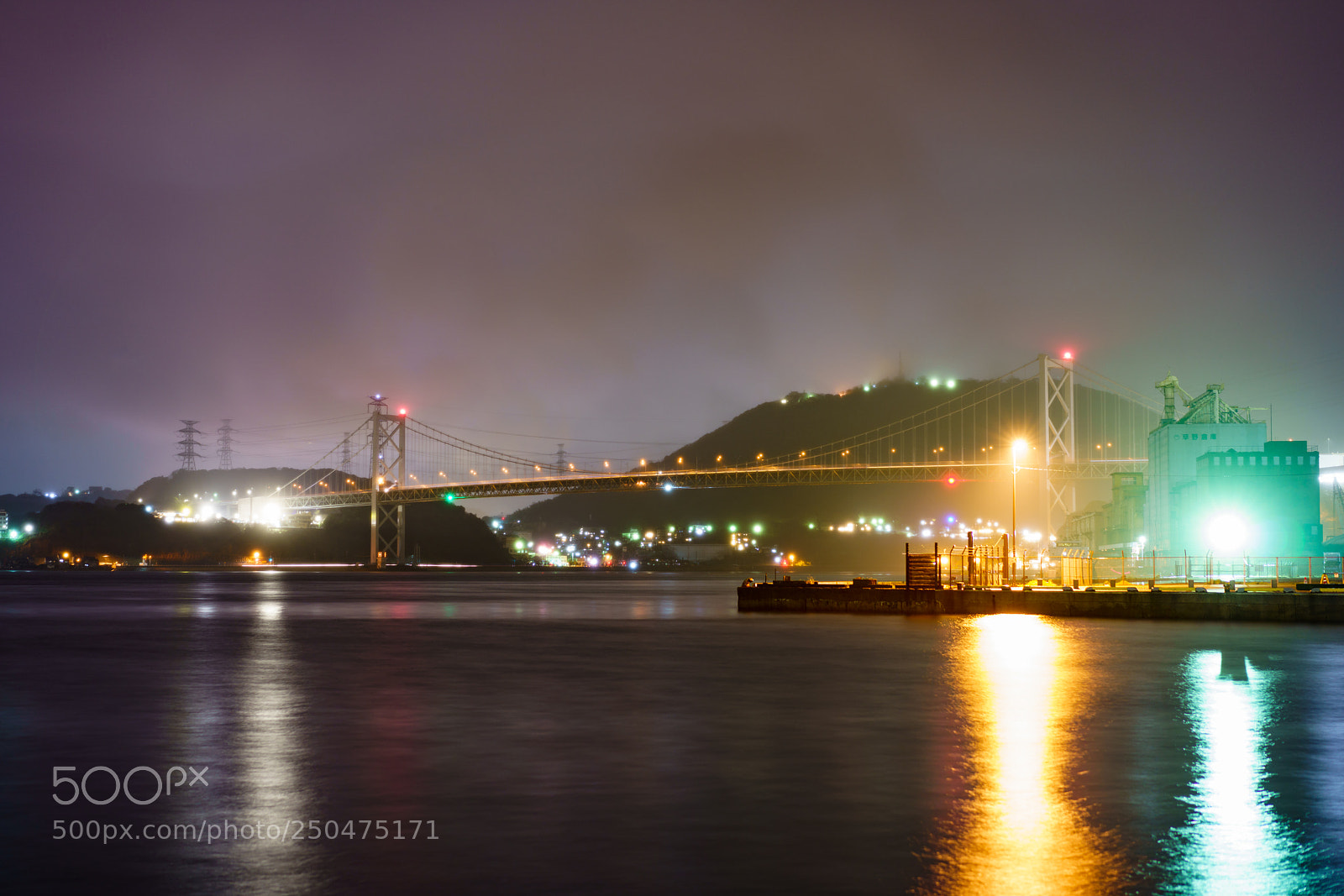 Sony a7R III sample photo. Brilliance of kanmon bridge photography