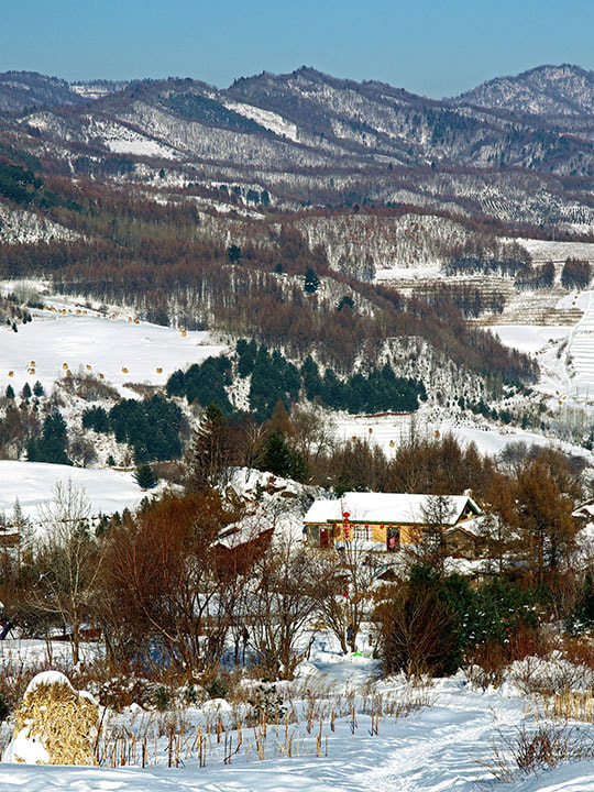 Pentax K-5 sample photo. Snow village photography