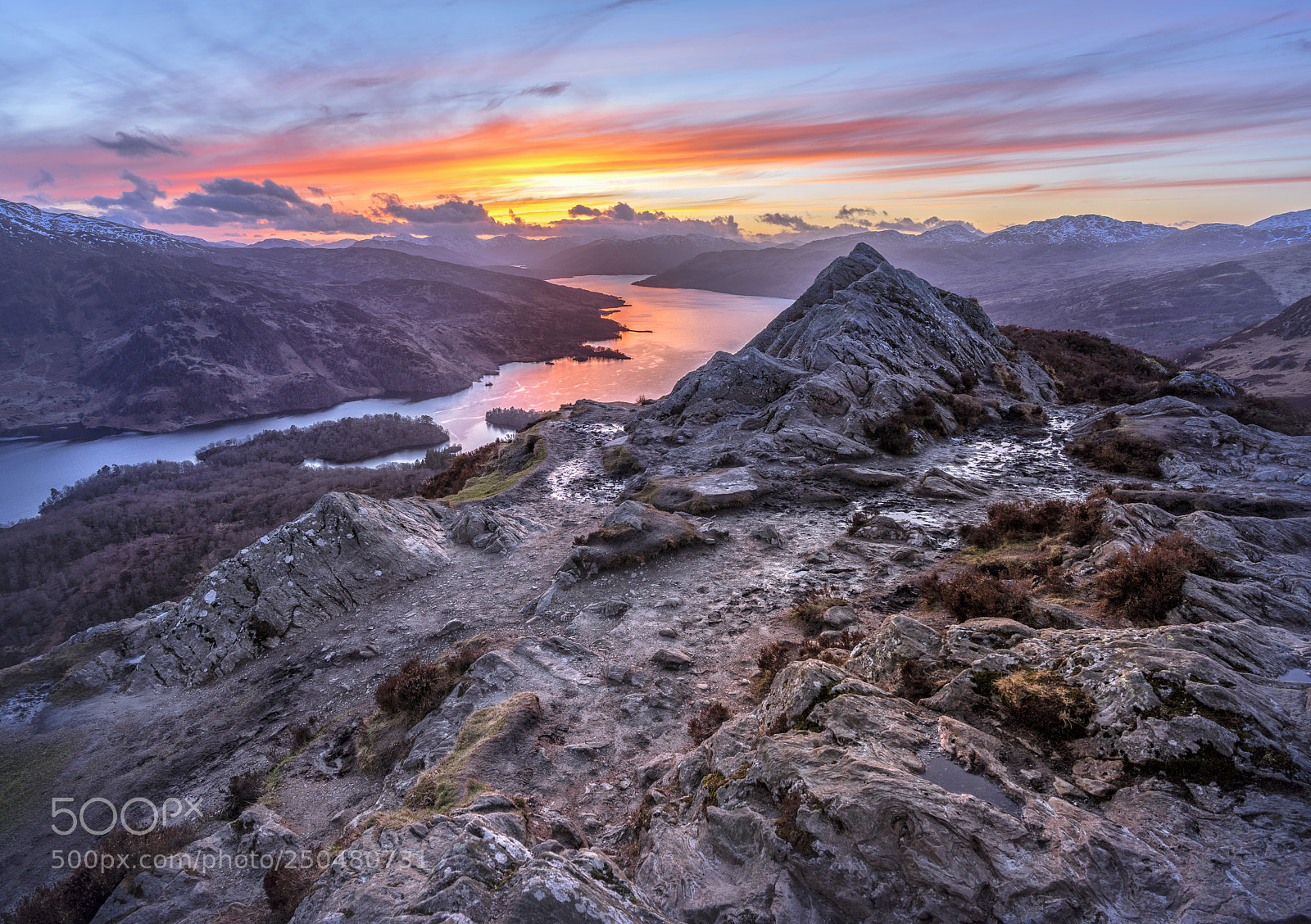 Sony a7R sample photo. Ben a'an sunset photography