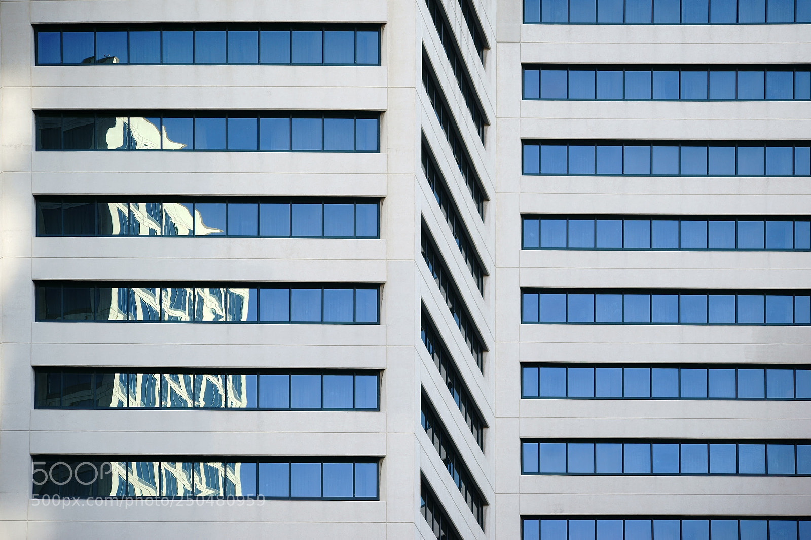 Sony a7 II sample photo. Abstract reflections on skyscraper photography