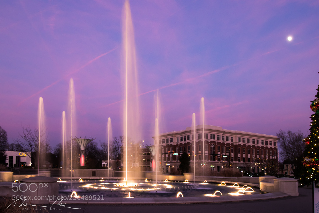Canon EOS 80D sample photo. Fountain park rock hill photography