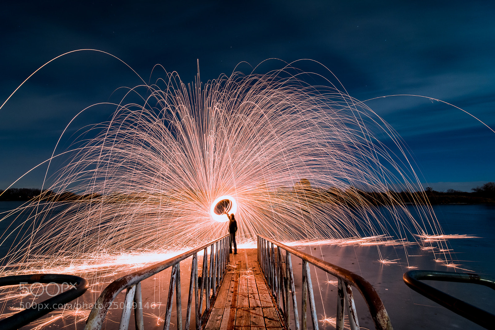 Nikon D7100 sample photo. Fire rain photography