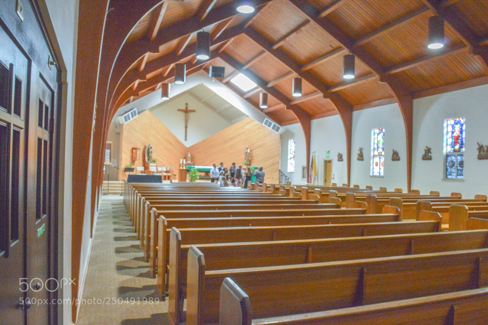Nikon D3200 sample photo. Church pews photography