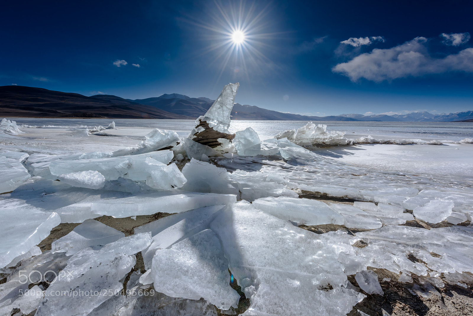 Nikon D810 sample photo. Frozen lake patterns tso photography