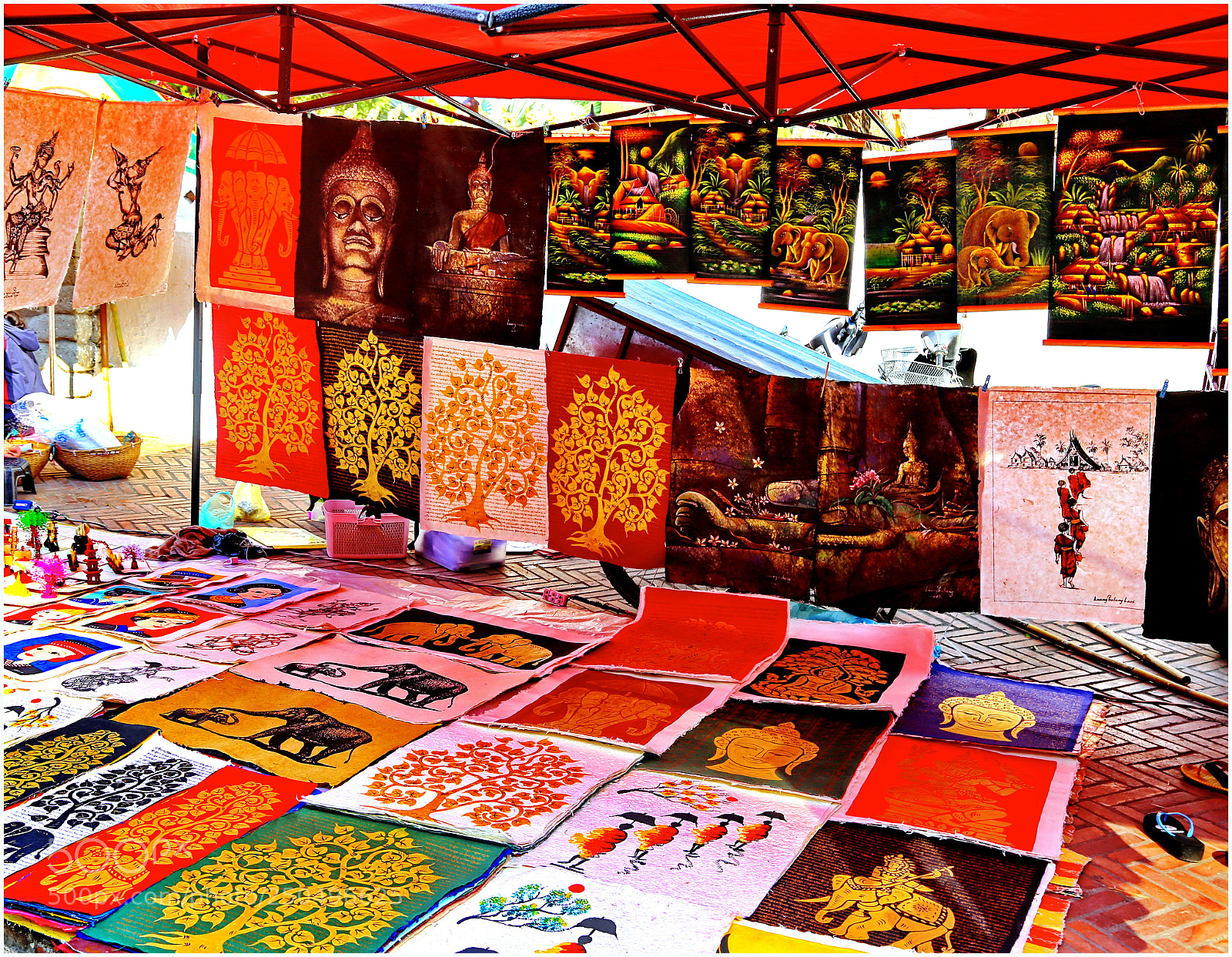 Canon EOS 6D + Canon EF 24-105mm F4L IS USM sample photo. Night market wares photography