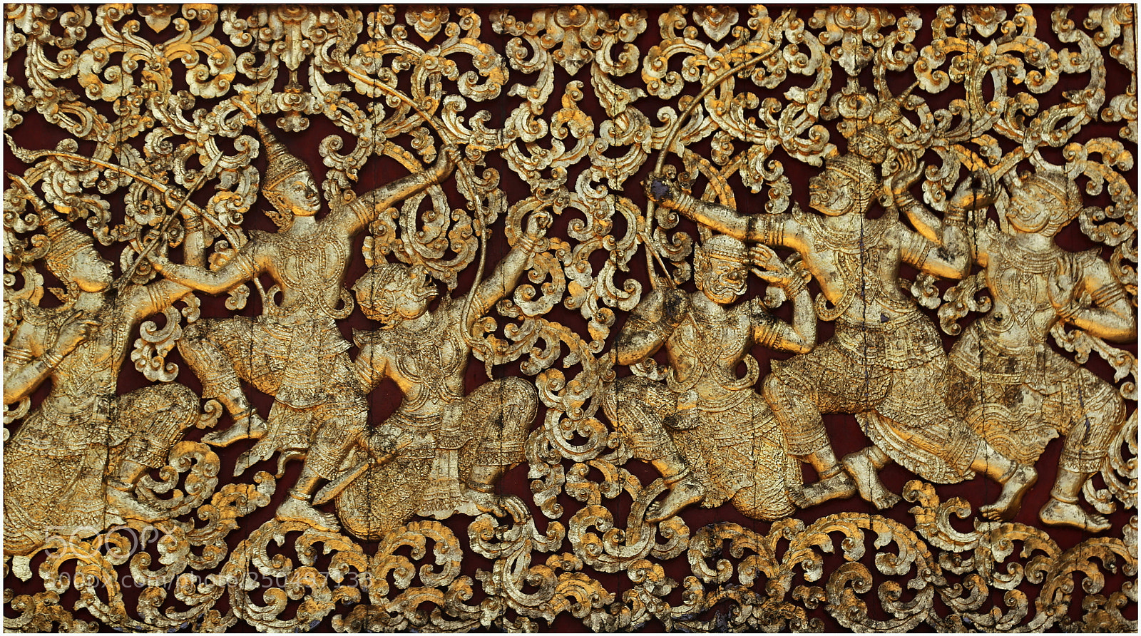 Canon EOS 6D + Canon EF 24-105mm F4L IS USM sample photo. Ramayana depiction at wat photography