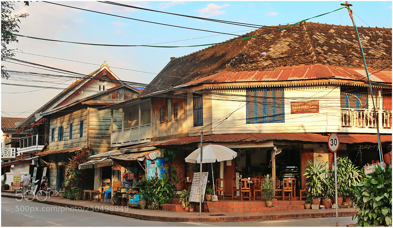 Canon EOS 6D + Canon EF 24-105mm F4L IS USM sample photo. Typical luang prabang buildings photography